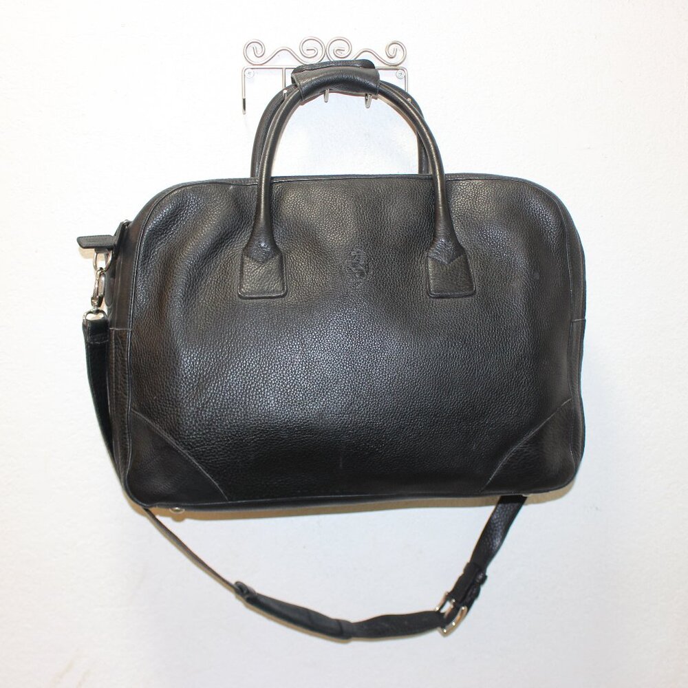 Ferrari Leather Overnight Duffel Bag